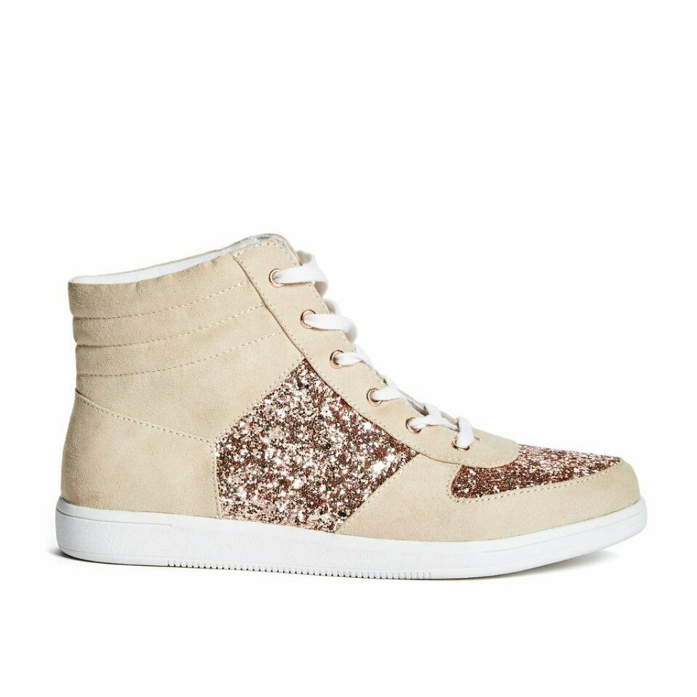 G By GUESS Yesi Glitter High-Top Sneakers - Picture 3 of 8
